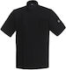 Tips Σακάκι Σεφ 100% Microfiber Unisex Μαύρο με Κοντό Μανίκι