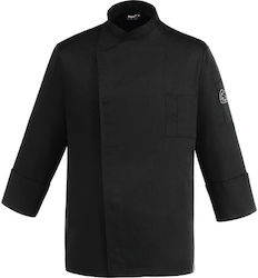 Tips Bluse Koch Unisex Schwarz mit Langärmelig