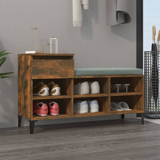 Suport pentru pantofi cu 6 Rafturi Oak L102xW36xH60cm