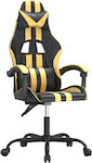 vidaXL 3143820 Artificial Leather Gaming Chair Black / Gold