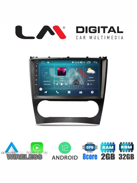 LM Digital Car Audio System for Mercedes-Benz C Class / CLC Class 2004-2008 (Bluetooth/USB/WiFi/GPS/Apple-Carplay/Android-Auto) with Touch Screen 9"