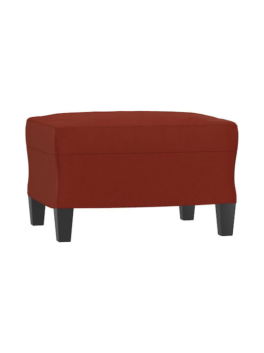 Stool Footstool Upholstered with Leatherette Bu...