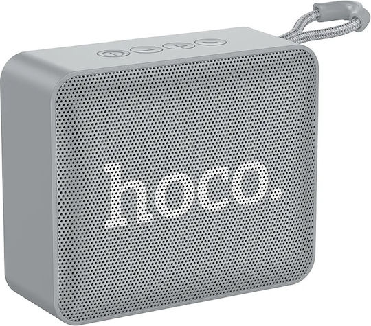 Hoco BS51 Gold Brick Ηχείο Bluetooth 5W με Ραδιόφωνο και Διάρκεια Μπαταρίας έως 4 ώρες Γκρι