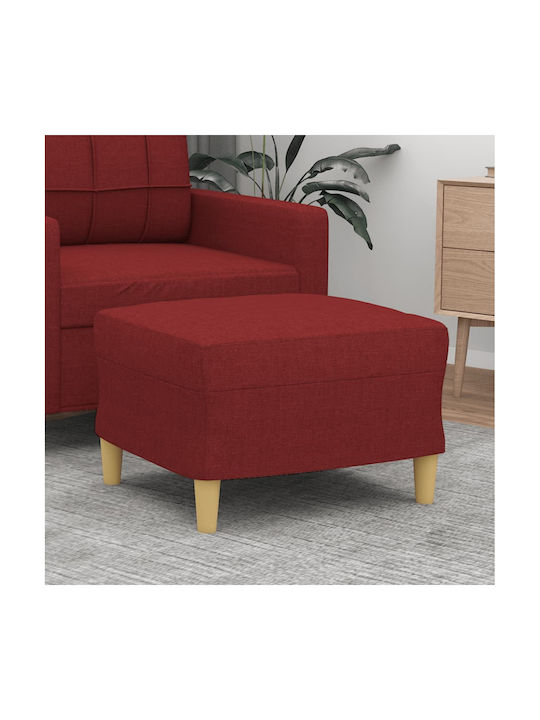 Stoff Fußhocker Rot 60x50x41cm