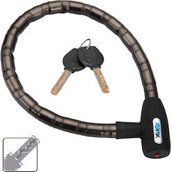 Ferrestock 100cm Motorcycle Chain Lock Motorcycle Chain Lock with 22mm Pin in Black