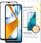 Wozinsky 9H Full Glue Full Face Tempered Glass Black (Poco C40)