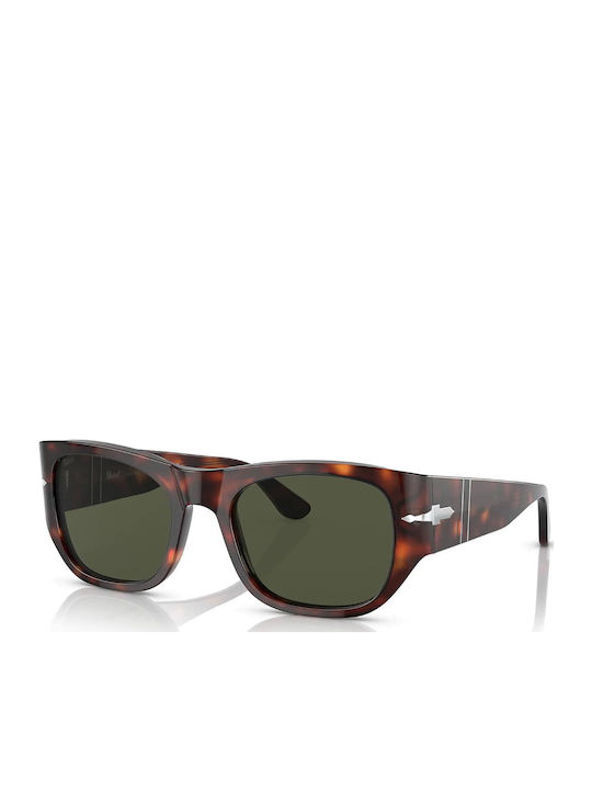 Persol Unisex Sunglasses with Brown Tartaruga P...