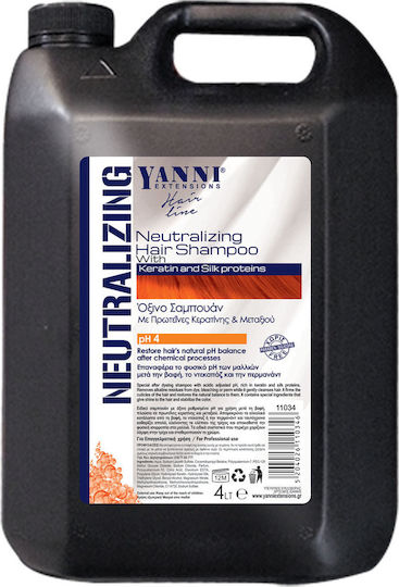 Yanni Extensions Neutralizing Refill Σαμπουάν Αναδόμησης/Θρέψης & Λείανσης για Όλους τους Τύπους Μαλλιών 4000ml