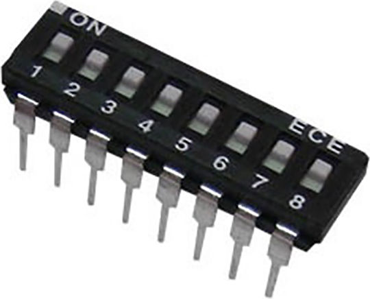 ECE Dip-Schalter Niedrigprofil EAH108/99 ECE 23τμχ 01.083.0015