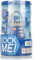 Verage Padlock Brass Combination with TSA Certification 1pcs