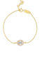 Excite-Fashion Bracelet Rosette made of Silver Gold Plated with Zircon