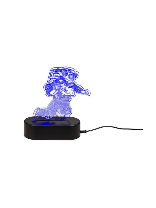 Out of the Blue Led Παιδικό Διακοσμητικό Φωτιστικό με Εναλλαγές Χρωματισμών Διάφανο