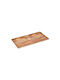 Ready Plastic Dreptunghiular Tavă de Servire în Culoare Maro 32x17x2cm GRM-332 1buc