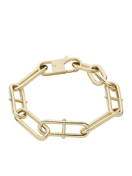Fossil Fossil Heritage D-Link Women's Bracelet Chain Made of Stainless Steel Gold Plated 19cm