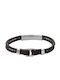 Fossil Herren Armband Id aus Leder