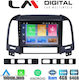 LM Digital Ηχοσύστημα Αυτοκινήτου για Hyundai Santa Fe 2006-2013 (Bluetooth/USB/WiFi/GPS/Apple-Carplay/Android-Auto) με Οθόνη Αφής 9"