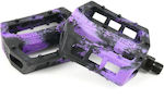 Demolition Trooper Flat Bicycle Pedals Μαύρα/Μωβ