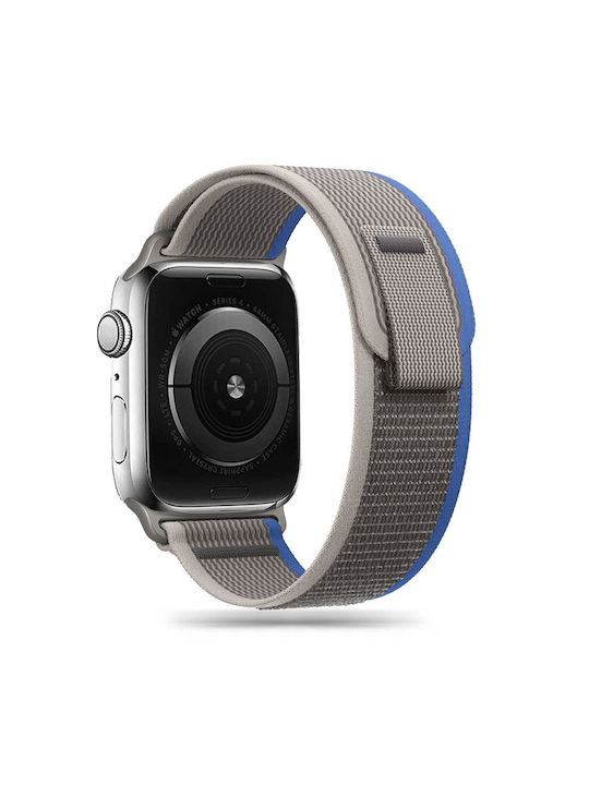 Tech-Protect Nylon Armband Stoff Grey / Blue (Apple Watch 38/40/41mm)