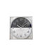 AGC Wall Clock Plastic Silver Ø30cm