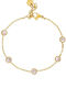 Excite-Fashion Bracelet Chain made of Steel Gold Plated with Zircon