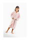 Guy Laroche Kids Hooded Bathrobe Forest Pudra