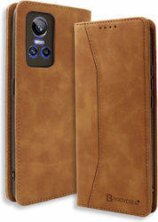 Bodycell Book Δερματίνης Καφέ (Realme GT Neo 3)