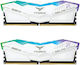 TeamGroup Delta RGB White 32GB DDR5 RAM with 2 Modules (2x16GB) and 6000 Speed for Desktop
