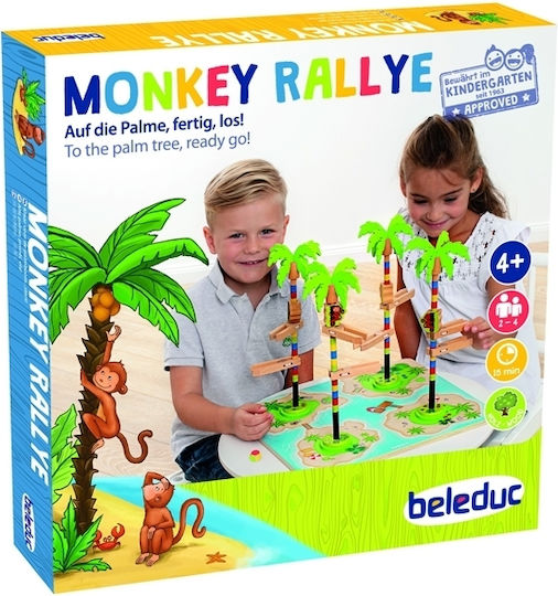 Επιτραπέζιο Παιχνίδι Monkey Rallye για 2-4 Παίκτες 4+ Ετών Beleduc