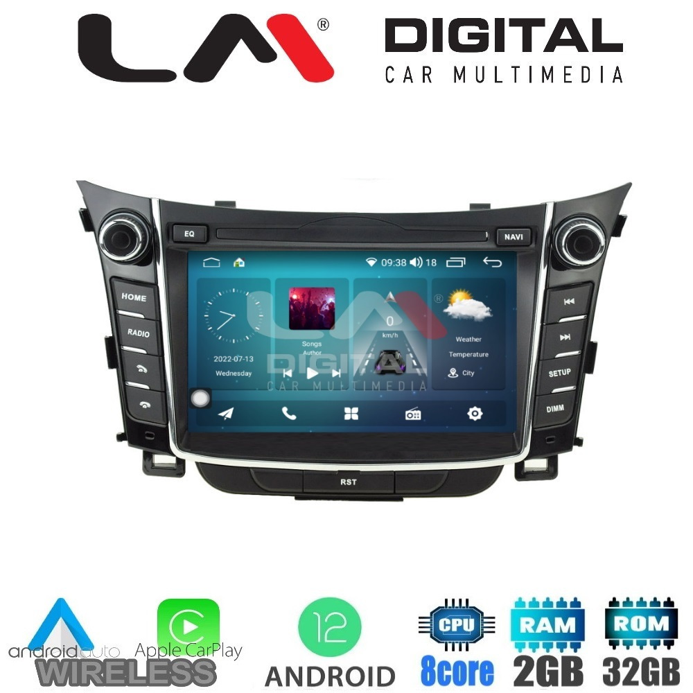 LM Digital Ηχοσύστημα Αυτοκινήτου για Hyundai i30 20122016 (Bluetooth