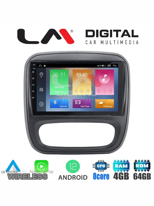 LM Digital Auto-Audiosystem für Opel Vivaro Fiat Talento Renault Verkehr Nissan NV300 2014-2020 (Bluetooth/USB/WiFi/GPS/Apple-Carplay/Android-Auto)