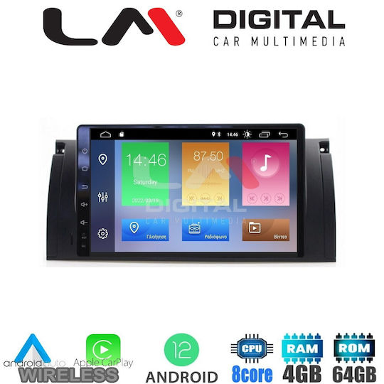 LM Digital Car Audio System for BMW Series 5 (E39) / Series 7 (E38) / X5 (E53) / X5 E38-E39-E59 1998-2005 (Bluetooth/USB/WiFi/GPS/Apple-Carplay/Android-Auto) with Touch Screen 9"