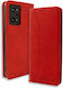 Buchen Sie Synthetisches Leder Rot (Realme GT Neo 3T 5G)