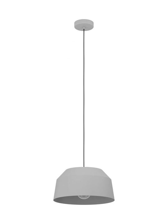 Eglo Contrisa Hängende Deckenleuchte Einfaches Licht Glocke für Fassung E27 Gray