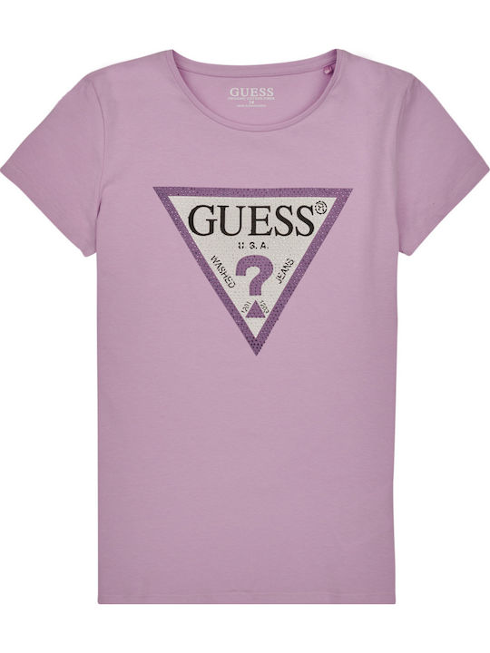 Guess Παιδικό T-shirt Μωβ