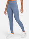 One Women's Long Yoga Legging High Waisted Dri-Fit Blue