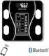 Smart Cantar cu Analizator de Grasime & Bluetooth in culoare Negru 01958