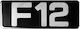 Auto Gs Autoemblem Aufkleber mit Emaille Überzug FH12 26 x 8cm in Schwarz Farbe 1Stück