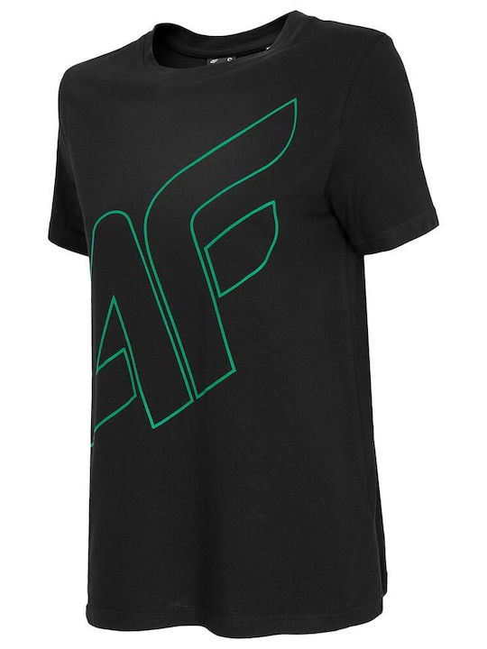 4F Femeie Sport Tricou Negru