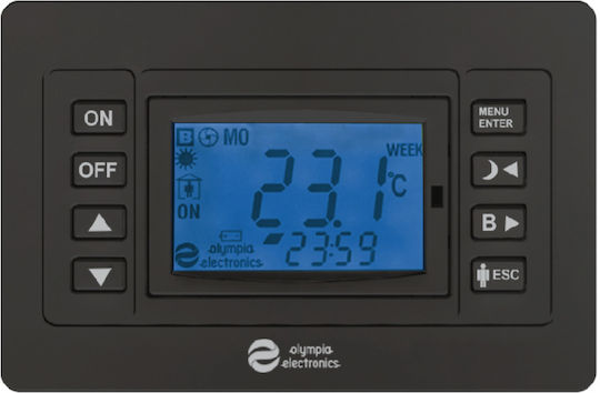 Olympia Electronics BS-812/P/C Digital Room Thermostat