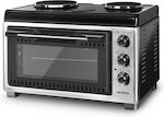 Kumtel LX-13676 Electric Countertop Oven 42lt with 2 Burners