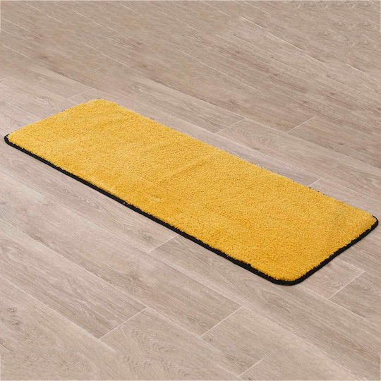 Πατάκι Μπάνιου Microfiber AA7748123 Μουσταρδί 45x120εκ.