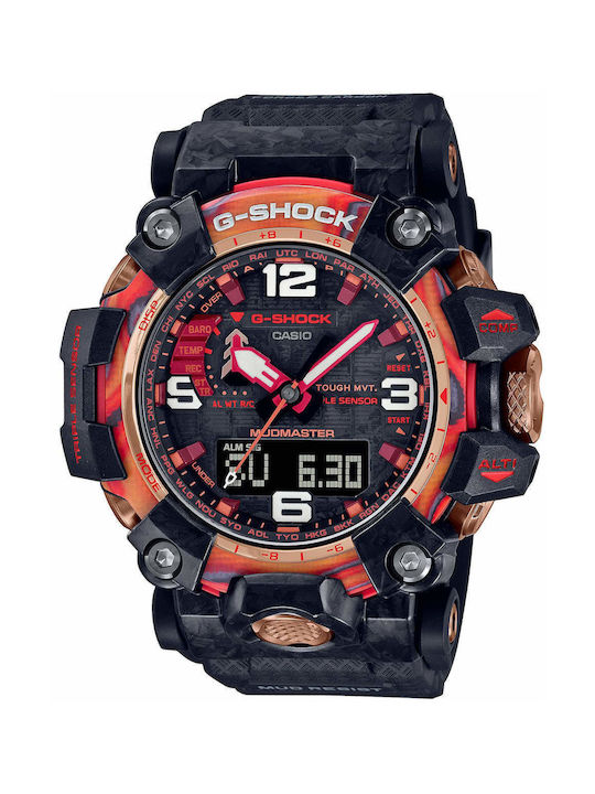 Casio G-Shock Pro Αναλογικό/Ψηφιακό Ρολόι Solar με Καουτσούκ Λουράκι σε Μαύρο χρώμα
