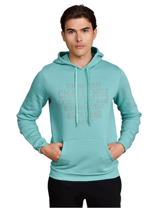 Target Herren Sweatshirt mit Kapuze und Taschen Türkis