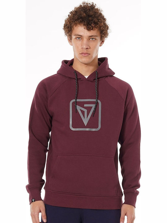 Magnetic North Burgundy Men's Sweatshirt