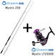Oceanic Mystic Fishing Rod for Eging with Reel 2.50m 8-19gr