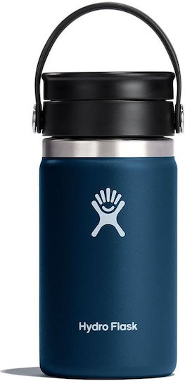 Hydro Flask Wide Mouth Thermos Bottle Stainless Steel BPA Free 355ml Indigo