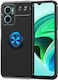 Magnetic Ring Kickstand Back Cover Σιλικόνης Black/Blue (Redmi 10 5G)