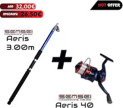 Sensei Aeris Fishing Rod for Casting with Reel 3m 50-150gr