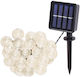 Suspendata Lampă Solară Ghirlande cu Alb Cald Lumină