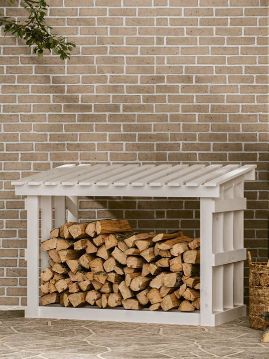 vidaXL Hölzernes Box Holzlagerung 108x64.5x77cm Weiß